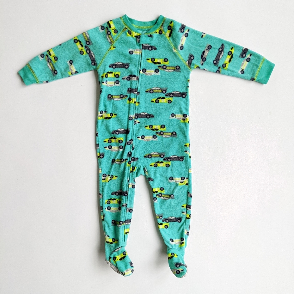 Carter's Fleece Racecar Pajama Footie